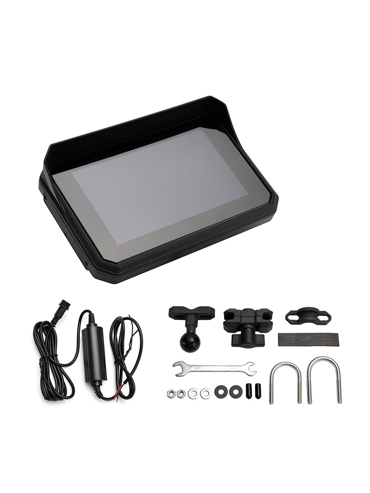 Registratore universale DVR da 5 pollici con touch screen Carplay per scooter e moto