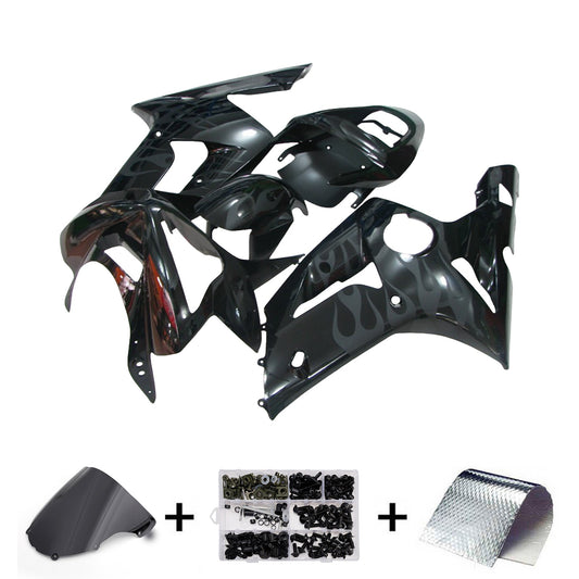 Kit carenatura iniezione in plastica ABS adatto per Kawasaki ZX6R 636 2003-2004
