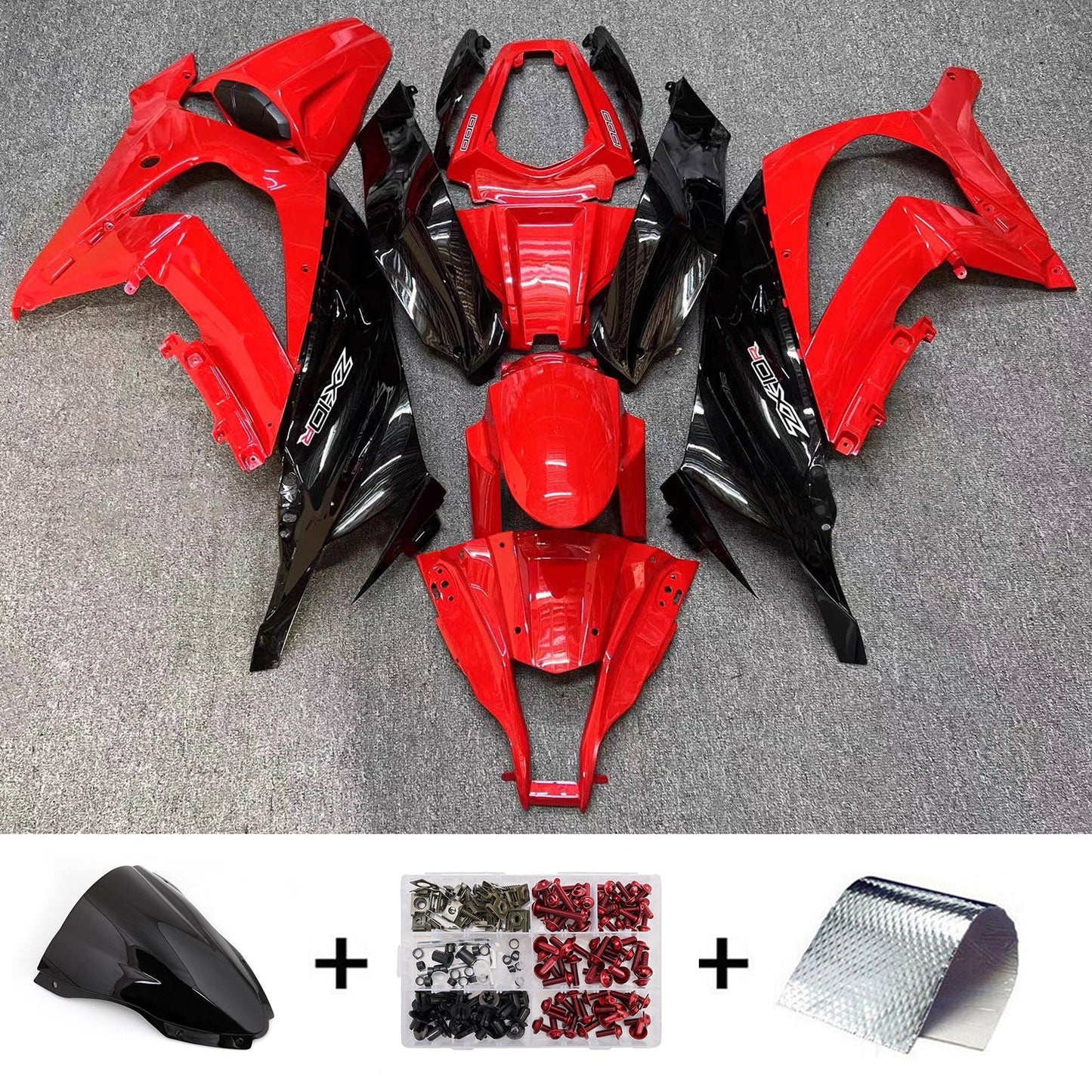 Kit carenatura iniezione in plastica ABS adatto per Kawasaki ZX10R 2016-2020