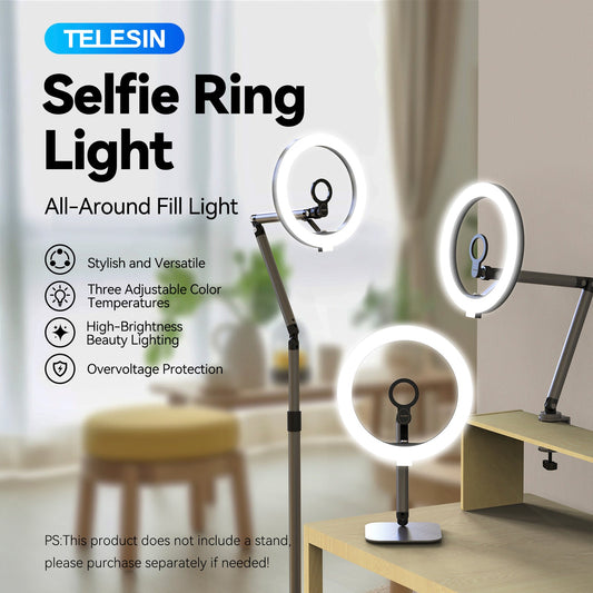 Supporto per trasmissione video in diretta mobile Anello di riempimento Luce Bellezza Luce di riempimento da tavolo