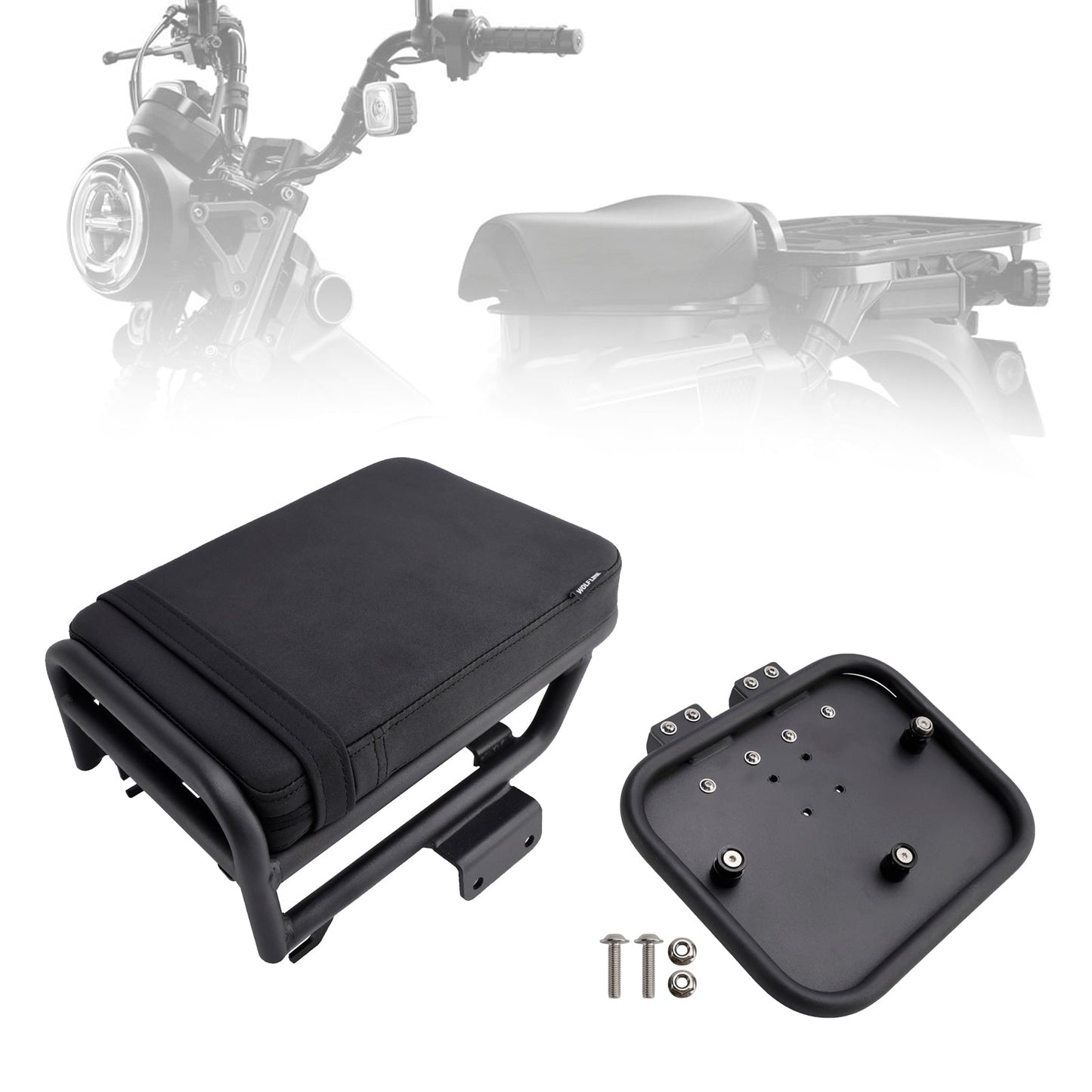 2020-2023 Per Honda CT 125 Huntercub Sella passeggero con kit staffa per borse laterali piatta