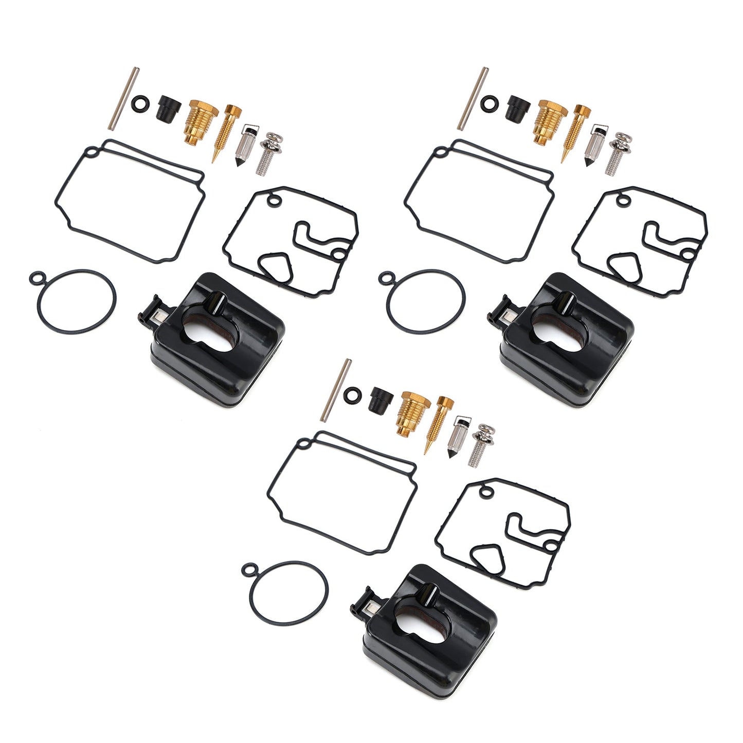 Kit di riparazione pompa carburante 3X adatto per carburatori fuoribordo Yamaha 40HP e 50HP a 2 tempi