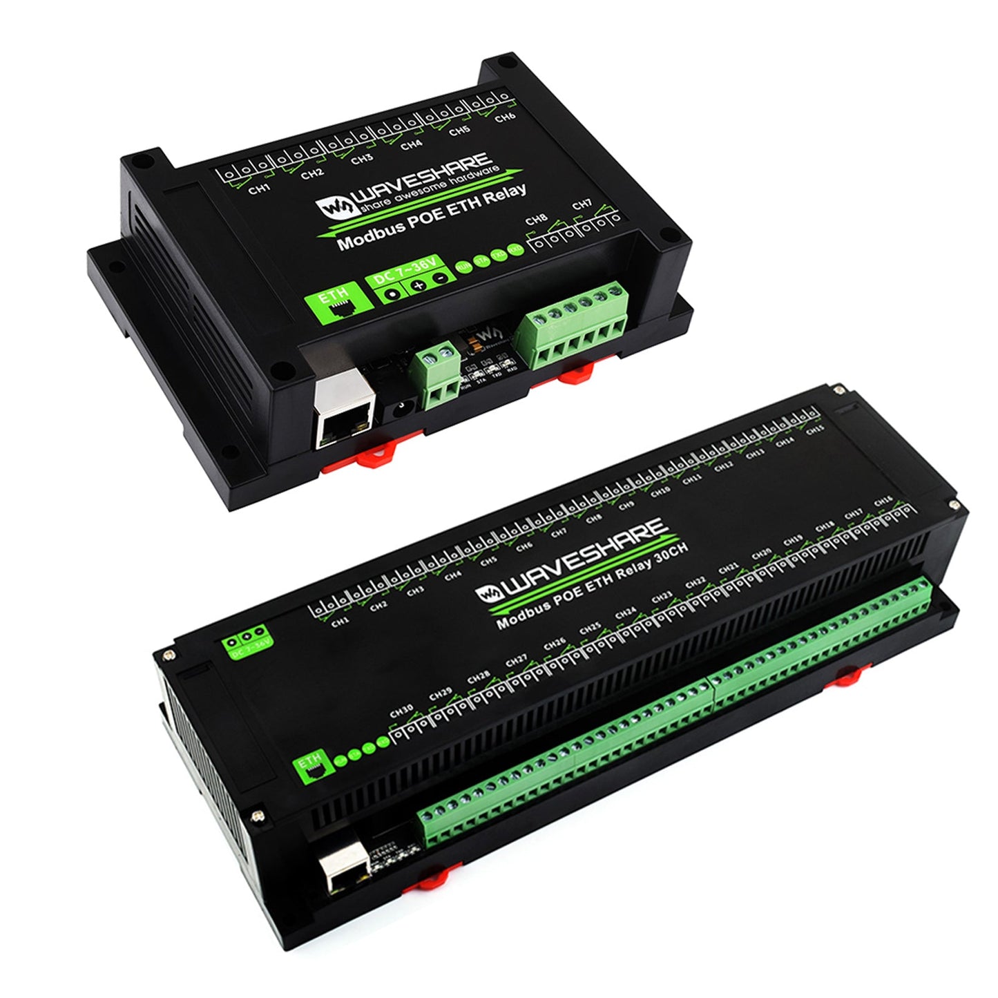 Modulo relè Ethernet a 8/30 canali Protocollo Modbus TCP Comunicazione Ethernet Poe