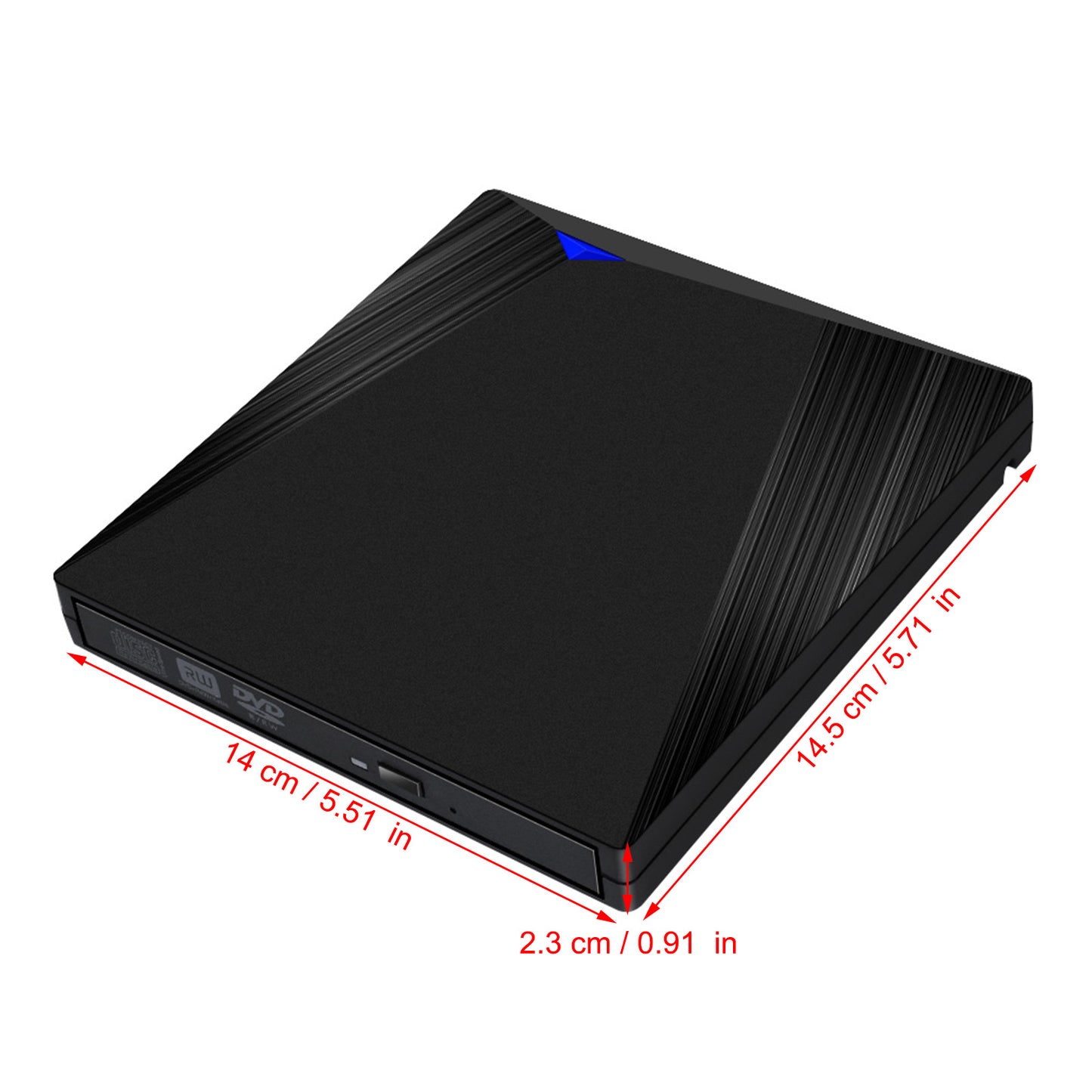 Registratore per lettore CD DVD esterno ad alta velocità Type-C/USB3.0 adatto per laptop desktop/Mac/MacBook Pro/Air/Windows XP/7/8/10/11 Masterizzatore Mac OS