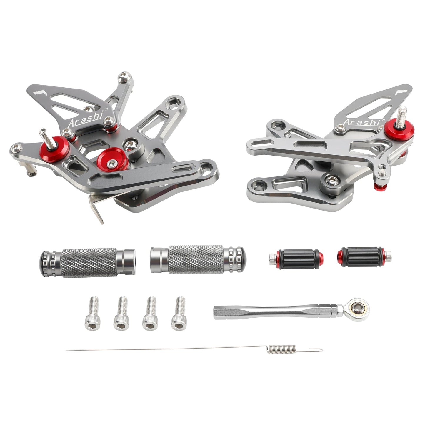 Pedane arretrate in alluminio CNC Kawasaki Ninja ZX6R ZX636 2024-2025