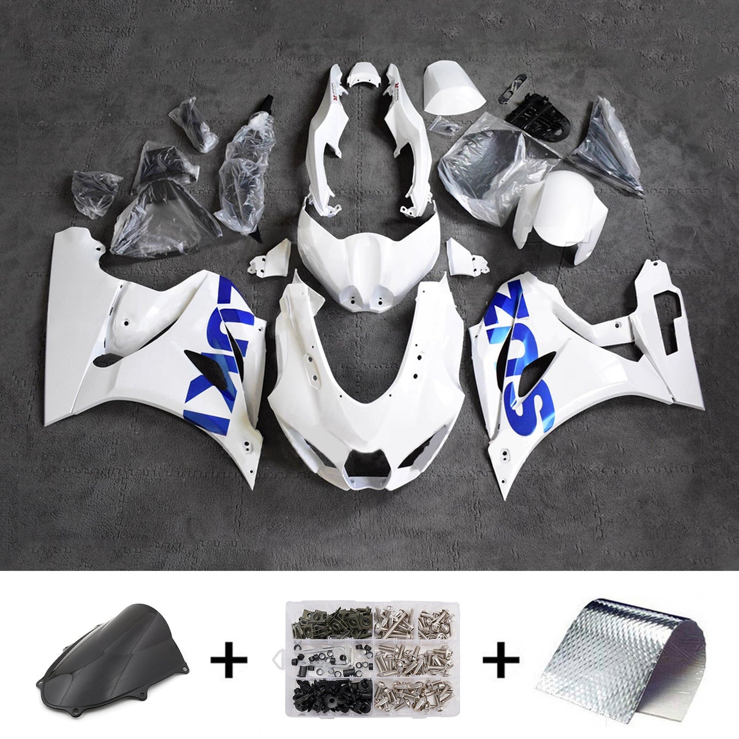 Kit carenatura iniezione plastica ABS per Suzuki GSXR1000 2017-2025 K17