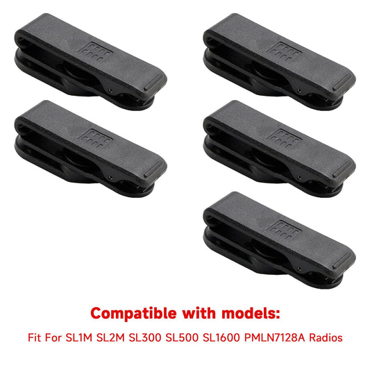 5 pezzi Radio SL1M Clip da cintura per SL1M SL2M SL300 SL500 SL1600 PMLN7128A Clip posteriore