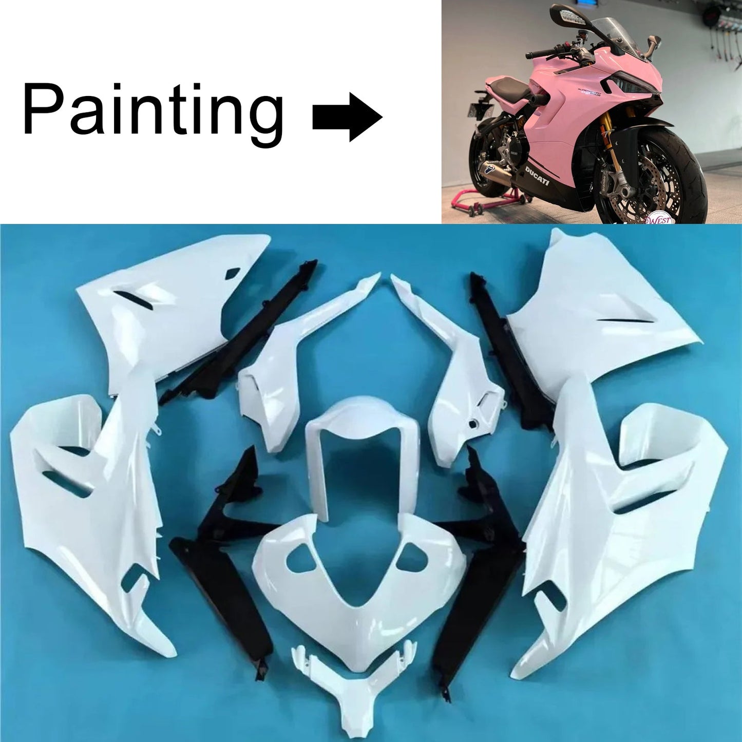 Carrozzeria kit carena iniezione Ducati Supersport 950 950S 2021-2024
