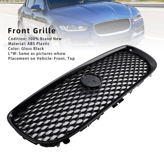 Griglia paraurti anteriore a nido d'ape nero lucido adatta per Jaguar XE 2015-2018