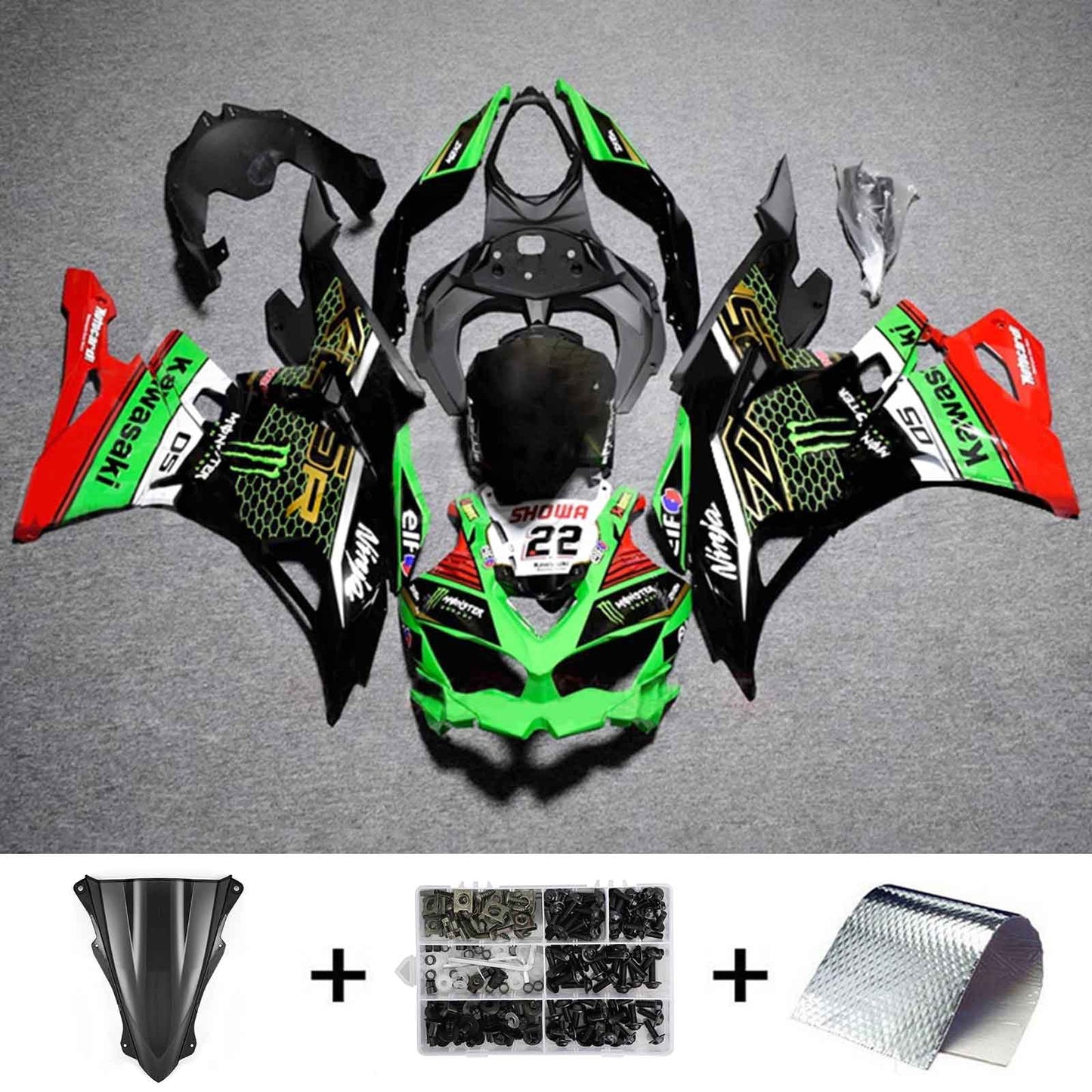 Kit carenatura iniezione Kawasaki Ninja ZX-25R ZX-4R ZX-4RR 2019-2025