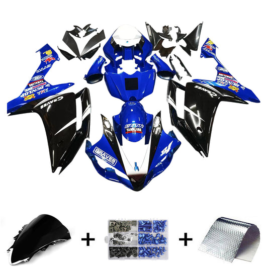 Kit carena iniezione carrozzeria in plastica ABS adatta per Yamaha YZF 1000 R1 2007-2008