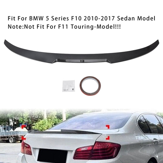 Spoiler posteriore in fibra di carbonio per BMW Serie 5 F10 M4 2010-2016
