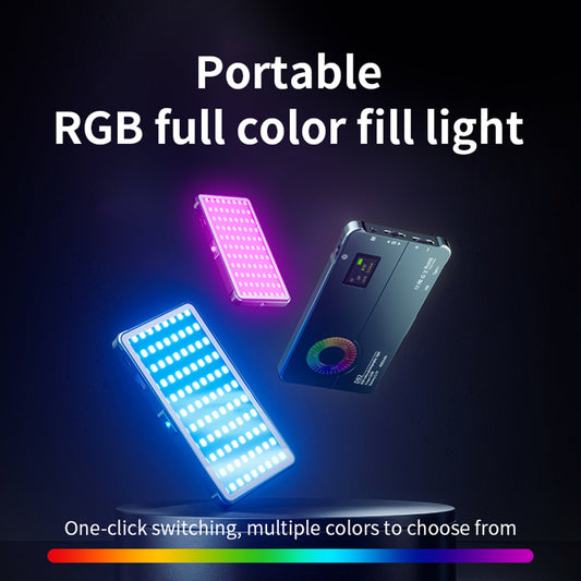 D02 RGB Fill Light Videocamera Cellulare Luce di riempimento a LED a colori dal vivo