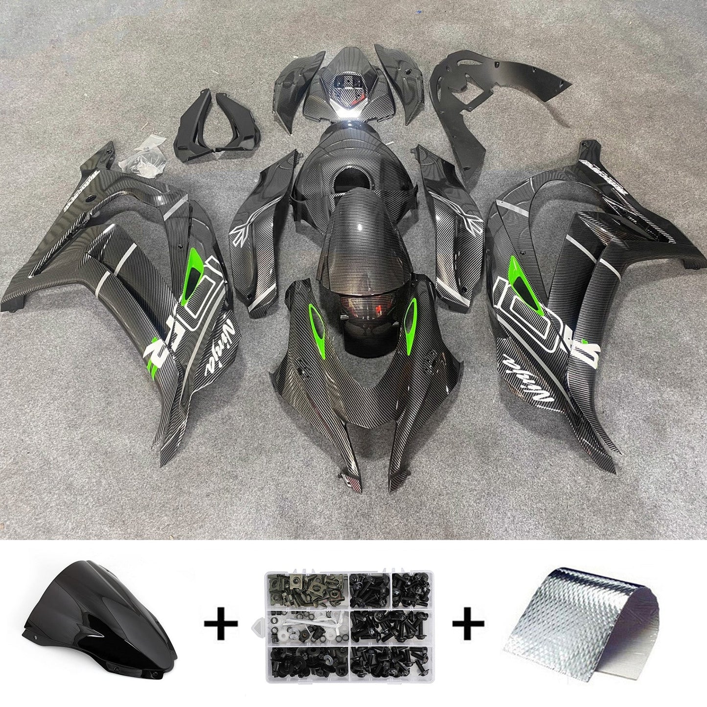 Kit carenatura iniezione in plastica ABS adatto per Kawasaki ZX10R 2016-2020