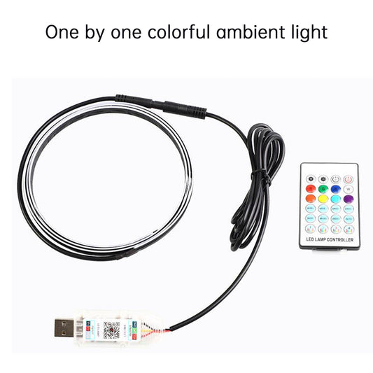 Luce decorativa a LED colorata per interni con controllo centrale, 110 cm