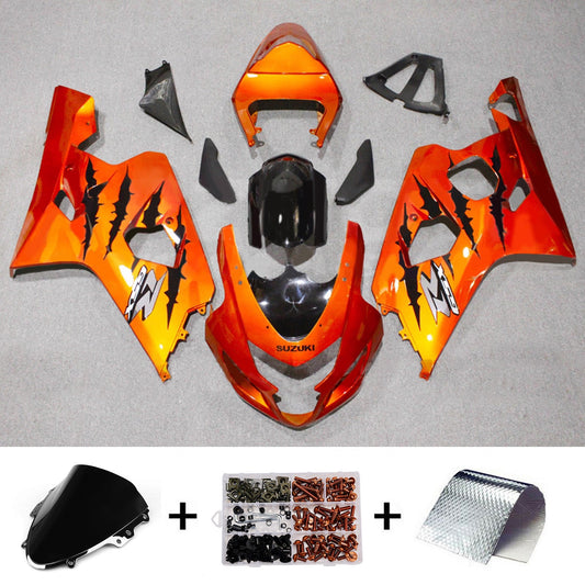 Kit carenatura iniezione plastica ABS per Suzuki GSXR 600/750 2004-2005 K4