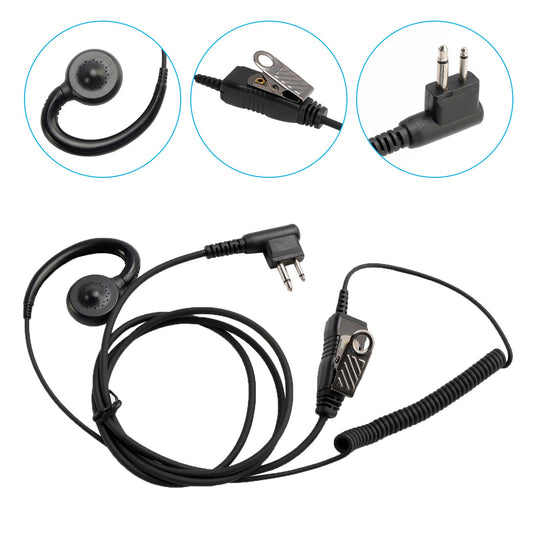 M-018 Piccolo PTT-B6 Auricolare con gancio curvo per GP2000 CP88 SP10 PRO1150 P040