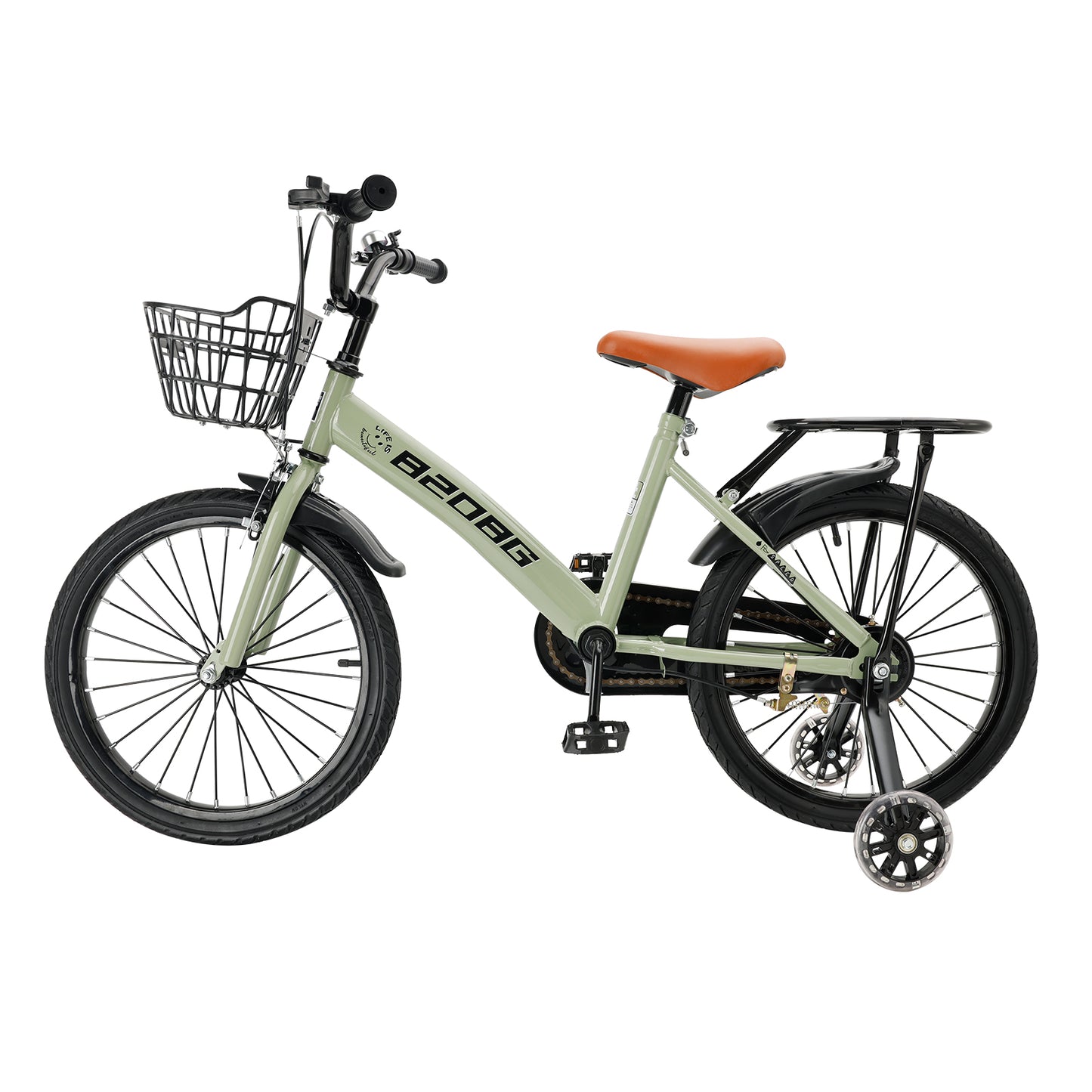 18 pollici di biciclette per bambini in bicicletta per bambini per età 7-9 anni con ruote ausiliarie
