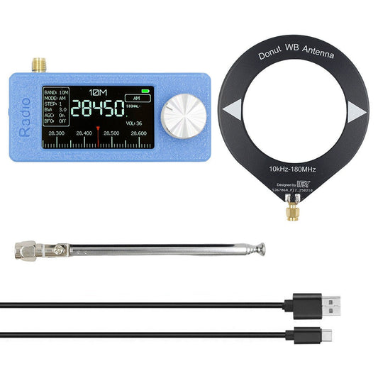 Ricevitore radio portatile SI4732 0,5-108 MHz LSB AM FM Mini tascabile per tutte le bande