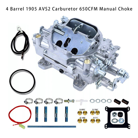 Carburatore AVS2 1905 a 4 corpi, starter manuale da 650 CFM