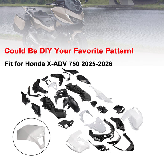Carene in plastica stampata a iniezione, non verniciate, per Honda X-ADV 750 2025-2026