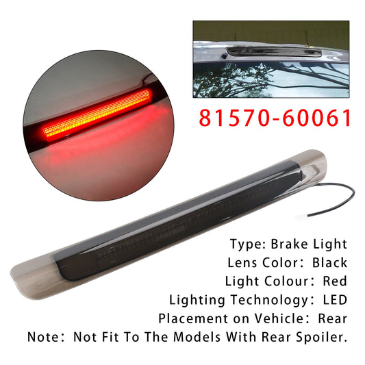 Luce posteriore a LED per terza luce di stop per Toyota Land Cruiser LX470 1998-2007 nera