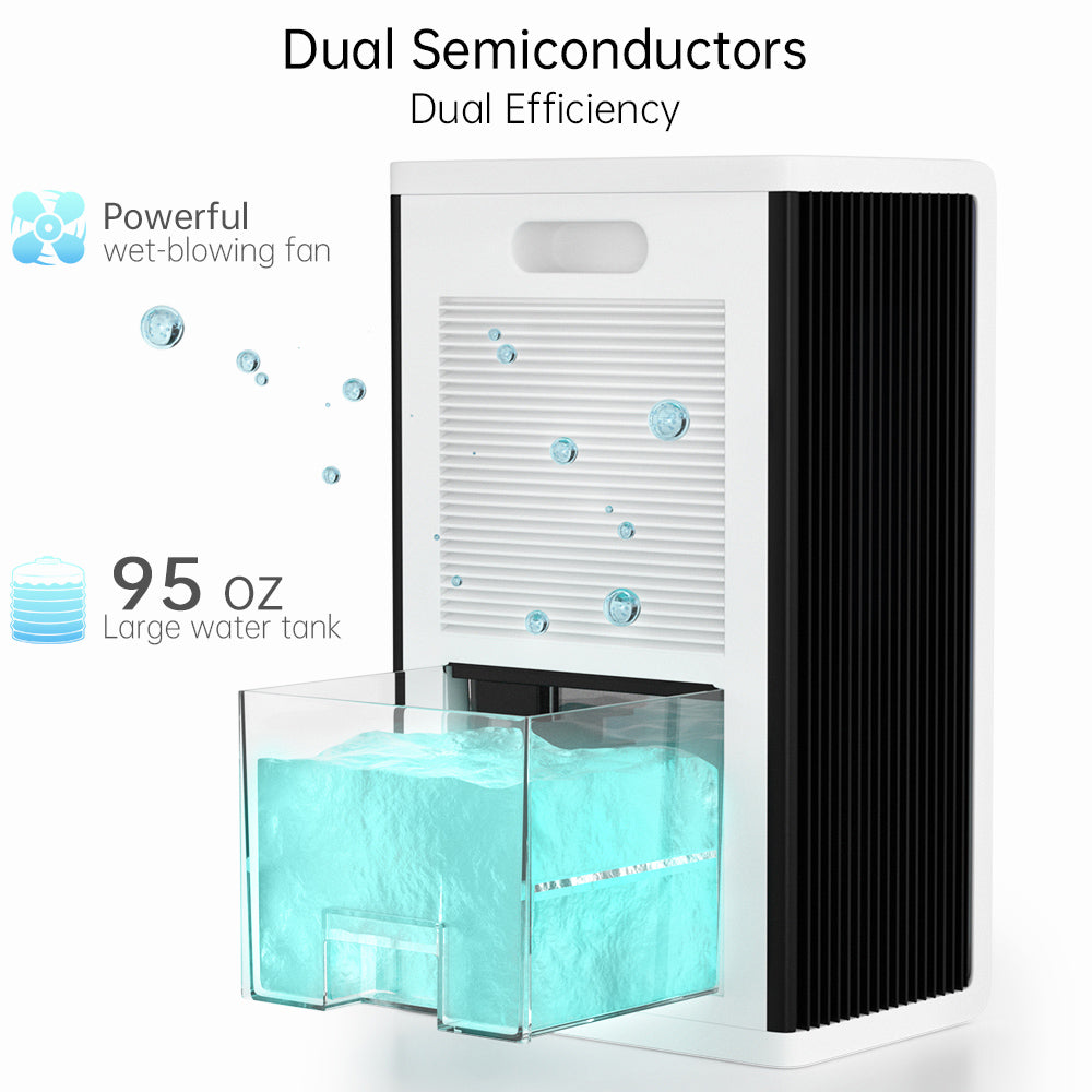 Serbatoio 3.5L Dehumidifier 30m² Ionizzatore Silenzioso Purificazione dell'aria economica e silenziosa