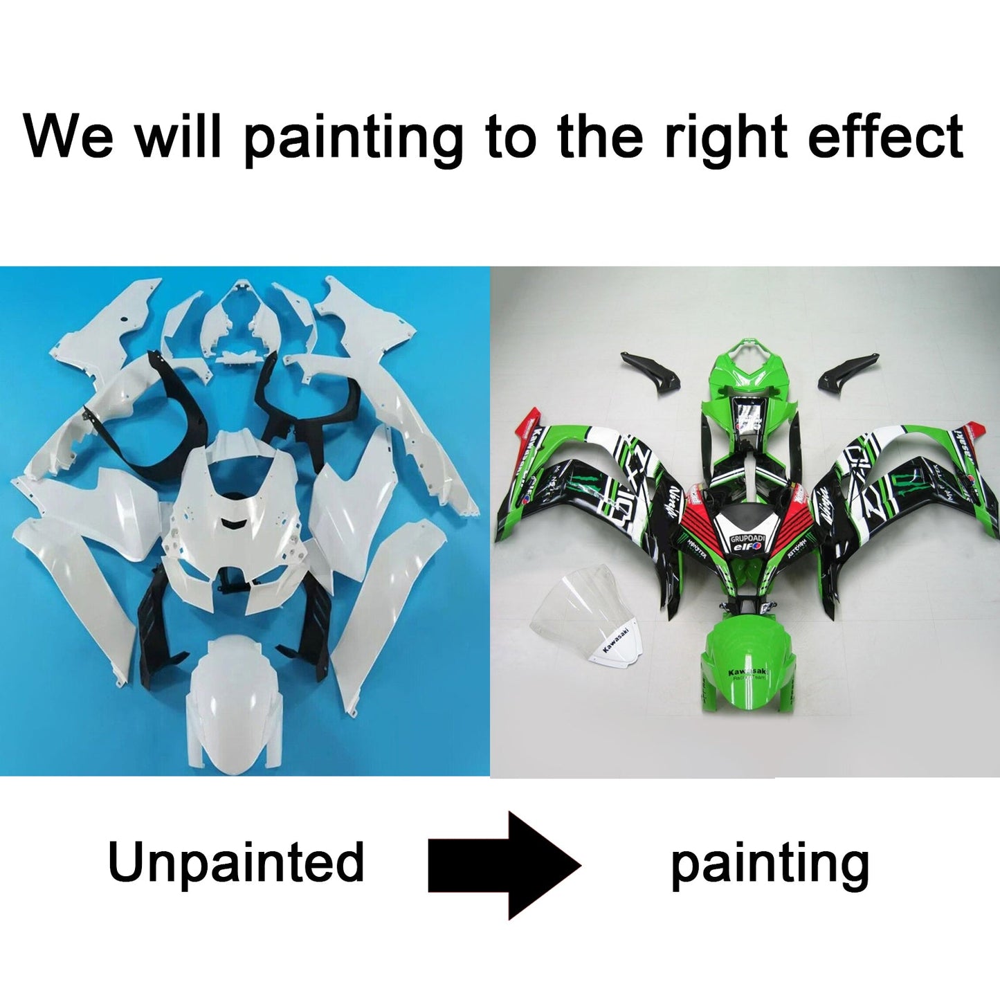 Kawasaki ZX-10R ZX10R 2021-2025 Kit Carena Carrozzeria ABS