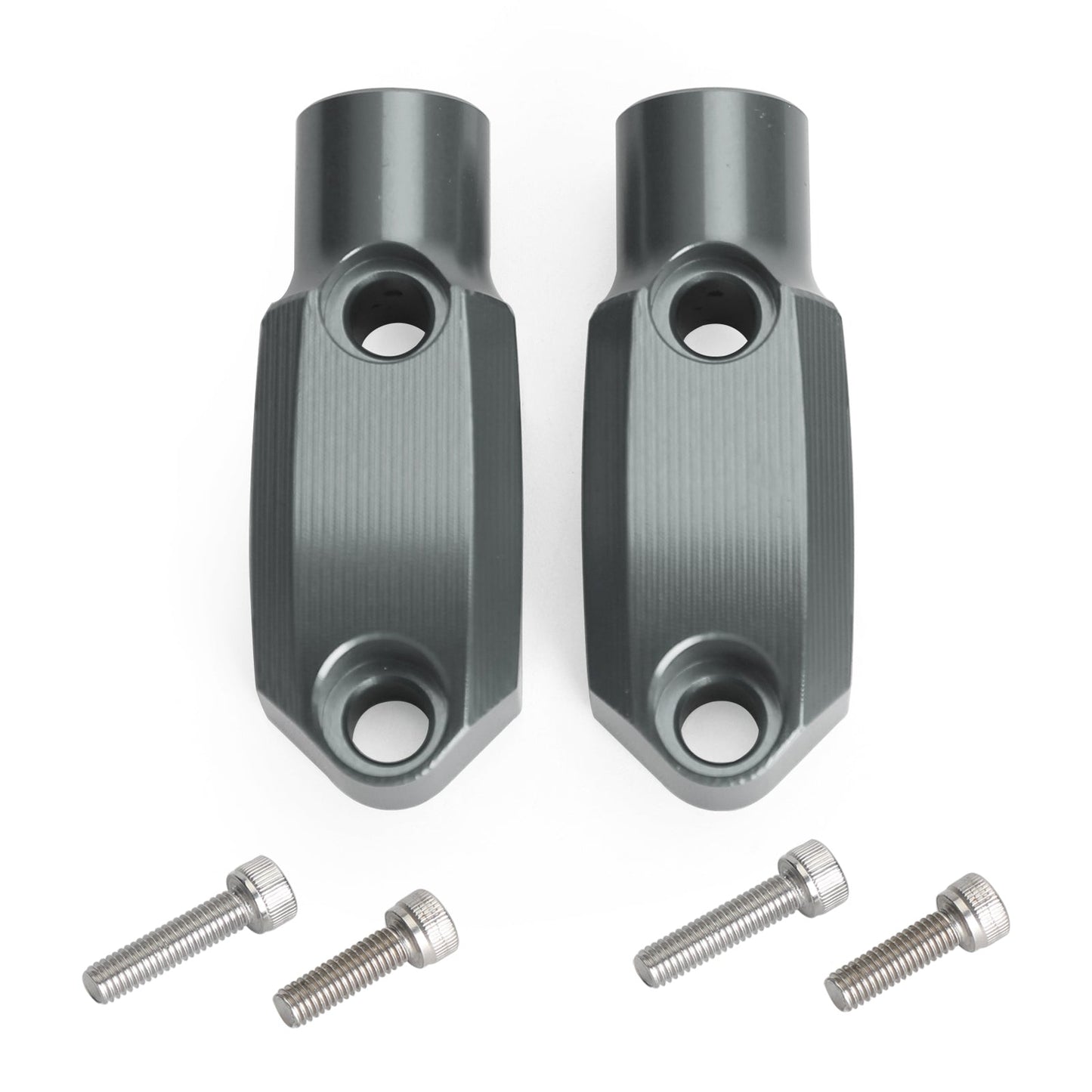 Alluminio CNC 7/8" 22mm Morsetto pompa freno anteriore 10mm Adattatore per montaggio specchio Generico