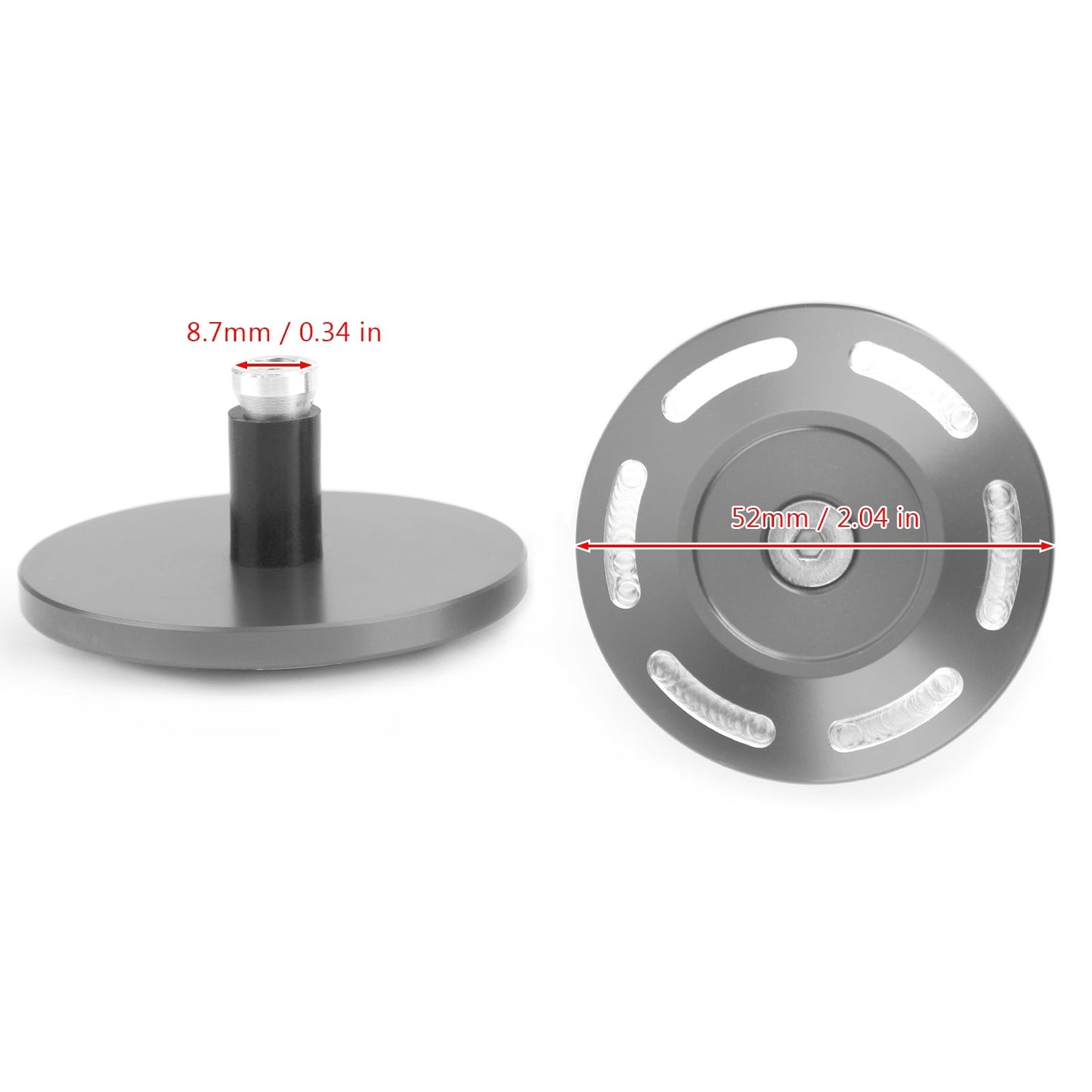 2x coperchio tappo tappo telaio in alluminio billet per BMW S1000XR 2015 2016 2017 2018 2019 generico