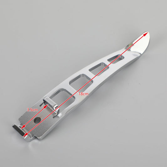 Estensione cavalletto cavalletto moto cromato adatta per Harley Dyna Glide 93-17 Generico