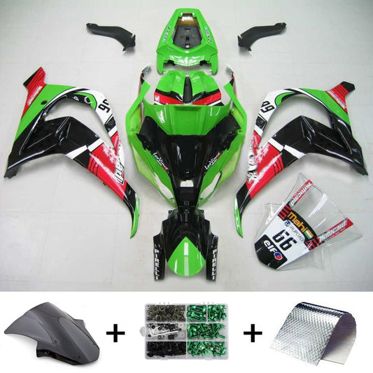 Amotopart Kawasaki ZX10R 2011-2015 Kit di vendita verde
