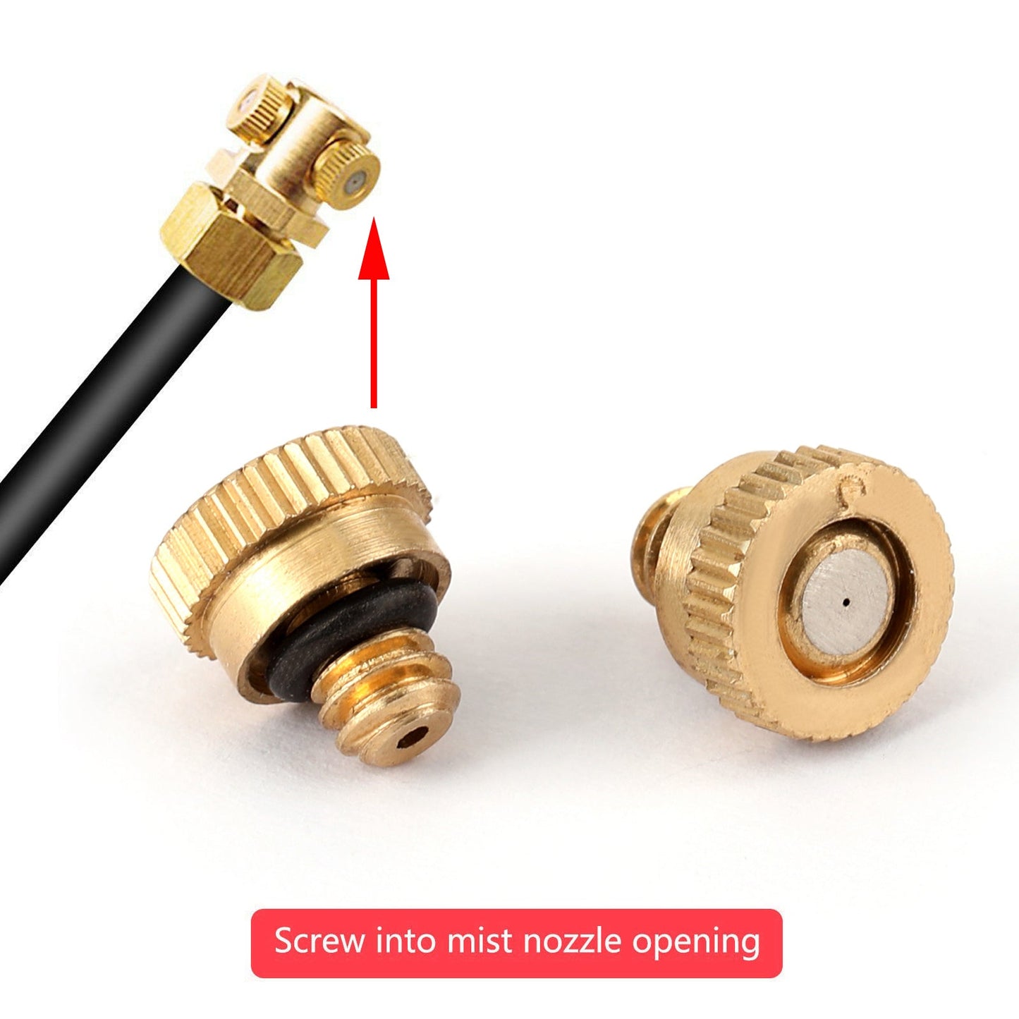10x ugelli di nebulizzazione in ottone spruzzatore di acqua per sistema di raffreddamento 0,012" 10/24