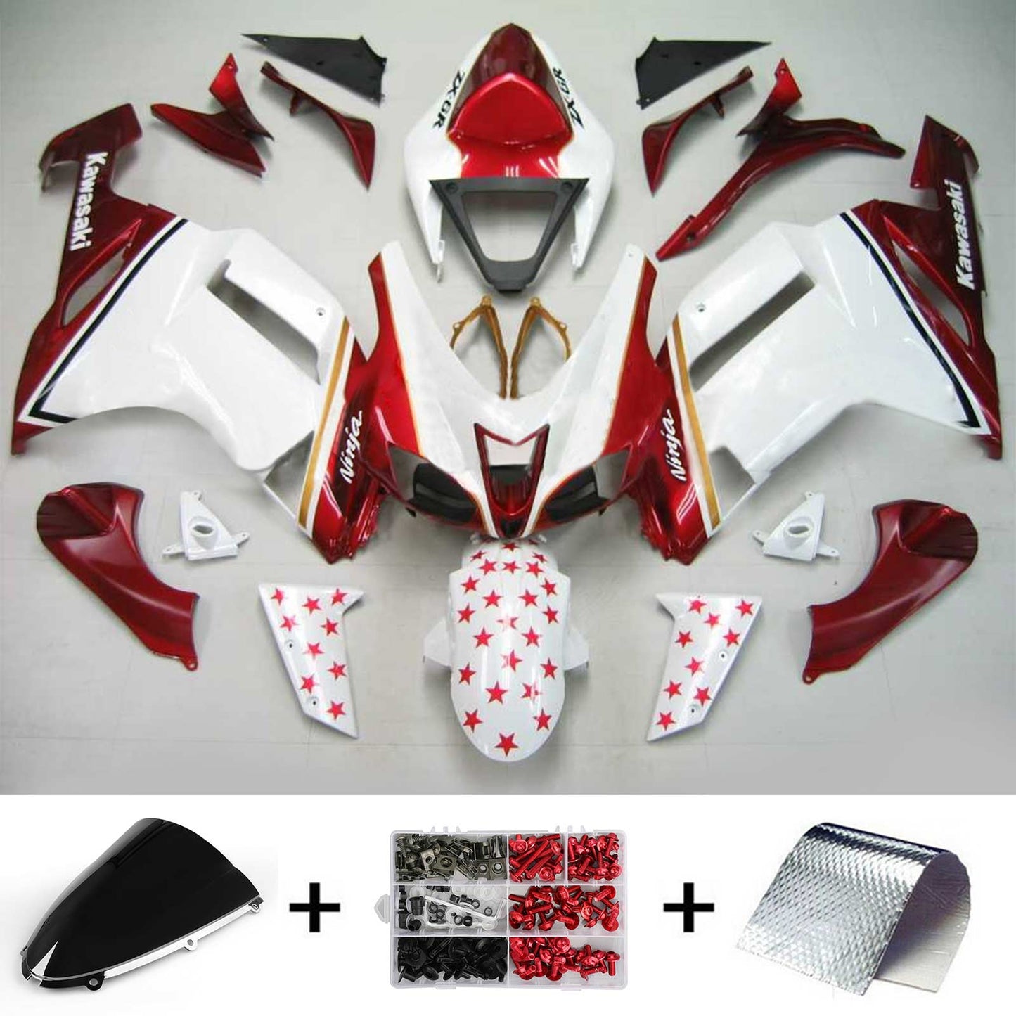 Kit Carenatura Per Kawasaki ZX6R 636 2007-2008 Generico
