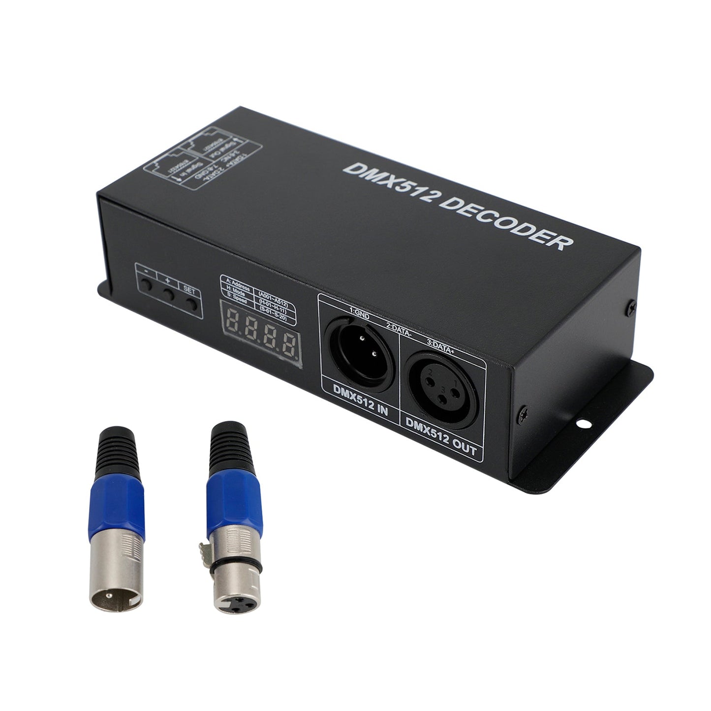 LED RGB DMX 512 Controller Decoder Dimmer 3 Canali 24A 3x8A Stripe Light