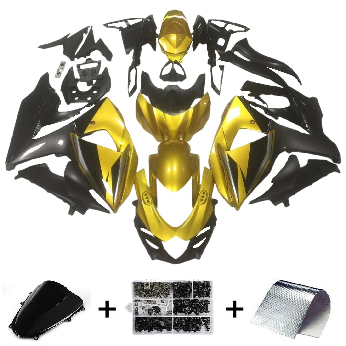 Kit carena iniezione Suzuki GSXR1000 K9 2009-2016 Carrozzeria in plastica ABS