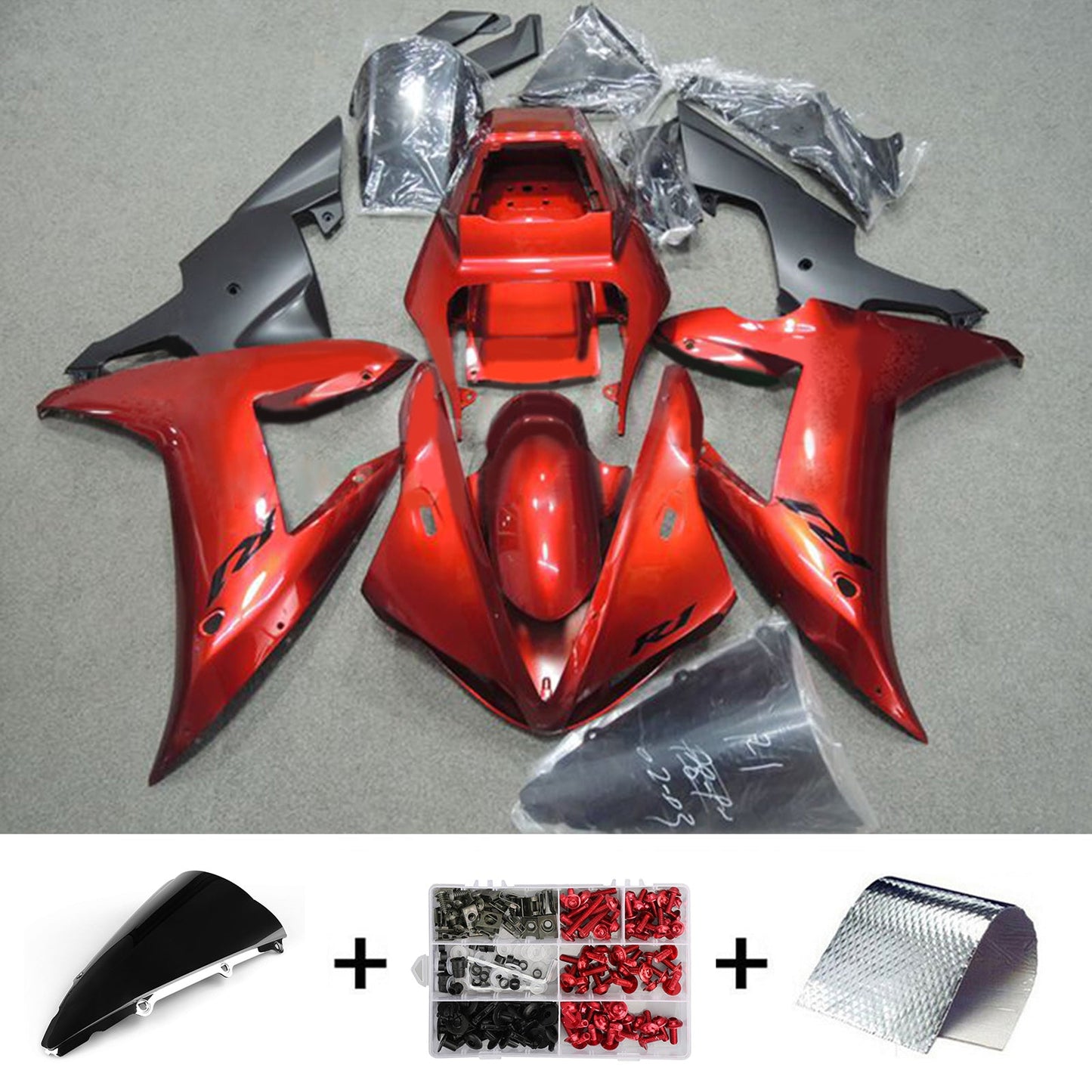 Amotopart Yamaha YZF-R1 2002-2003 Kit Carena Carrozzeria Plastica ABS