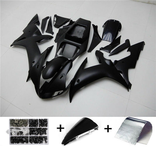 Amotopart 2002 2003 Yamaha YZF R1 Cladding Matte Black Kit