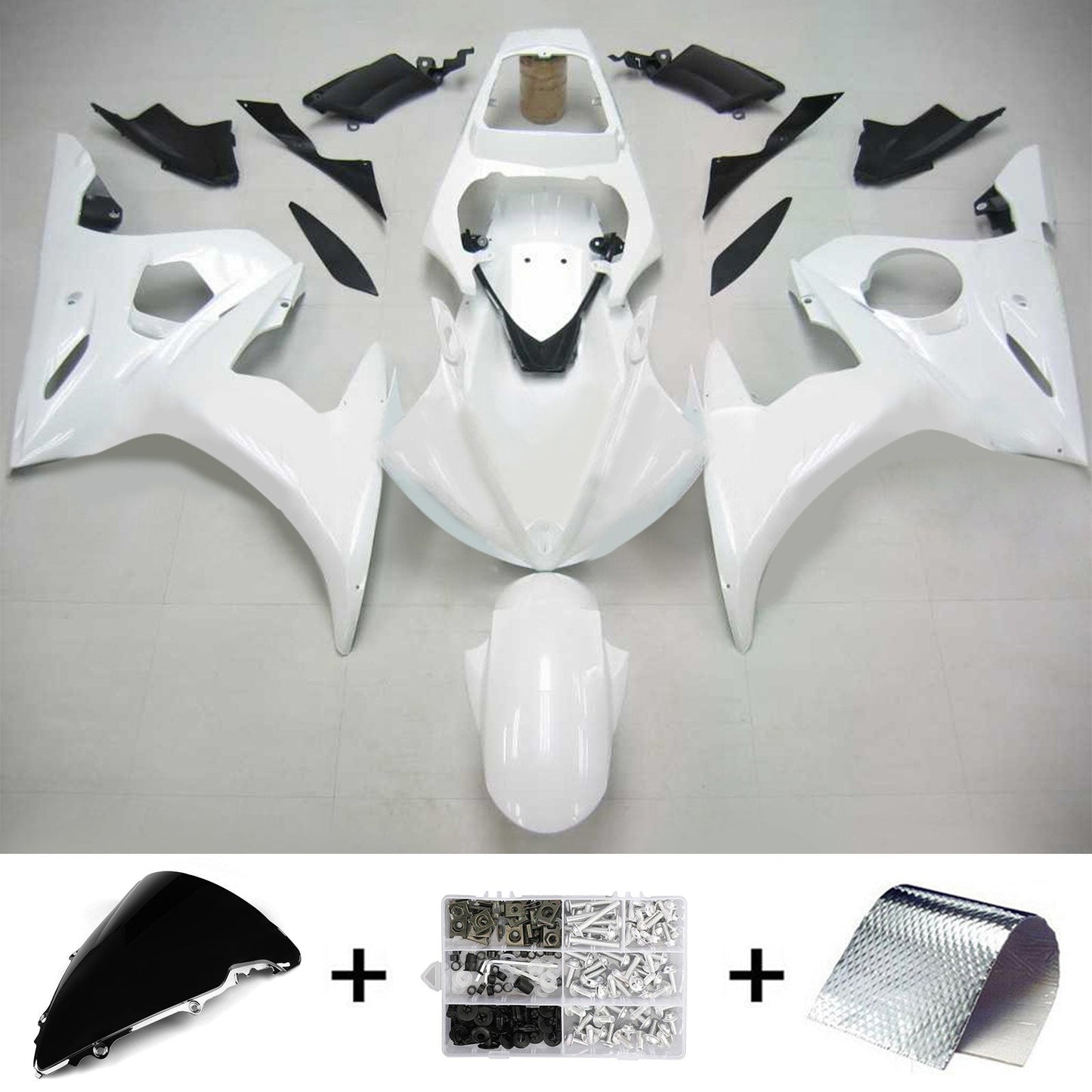 Amotopart Yamaha 2005 YZF 600 R6 Wei? Es Kit di rivestimento