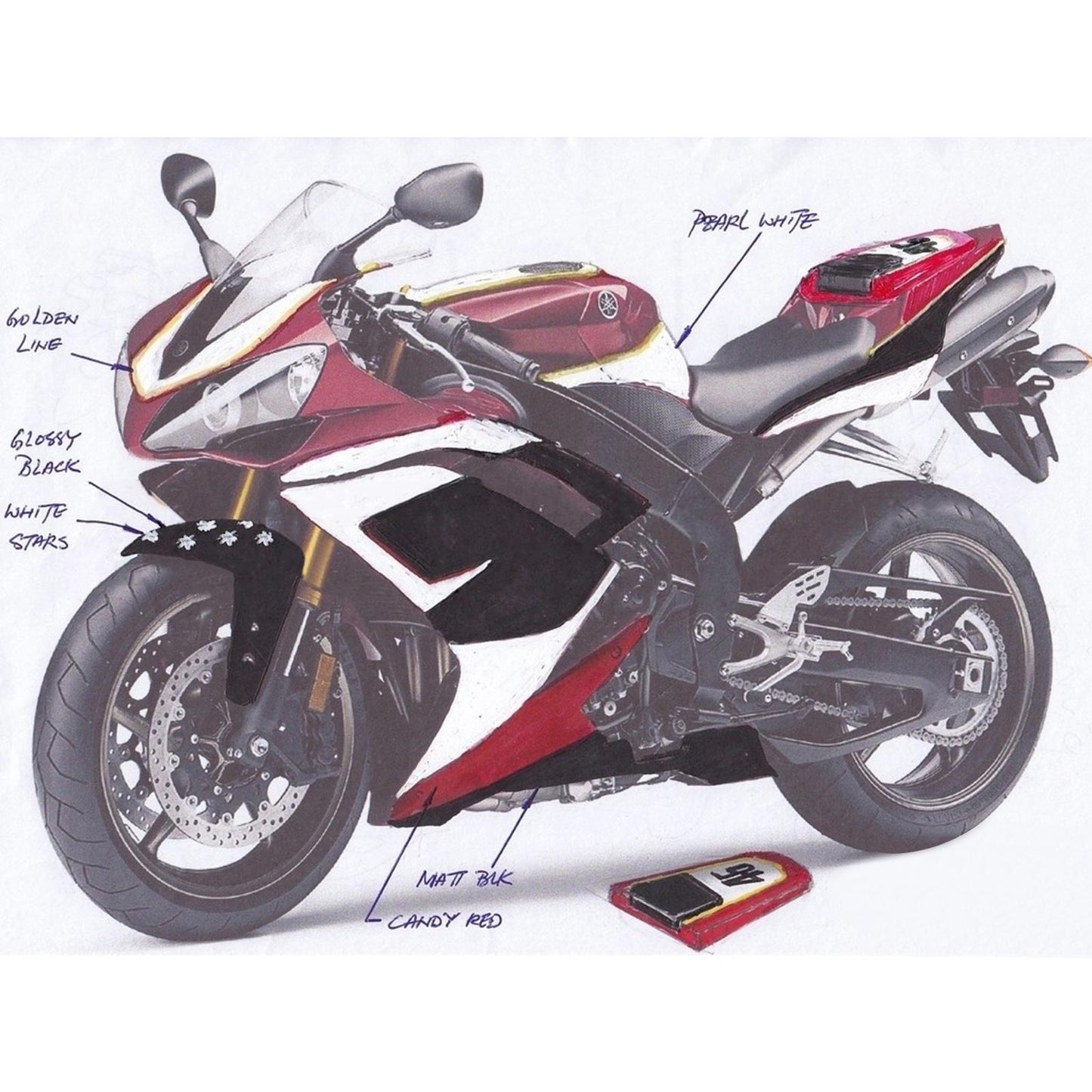 Kit Carena Per Yamaha YZF 1000 R1 2007-2008 Generico