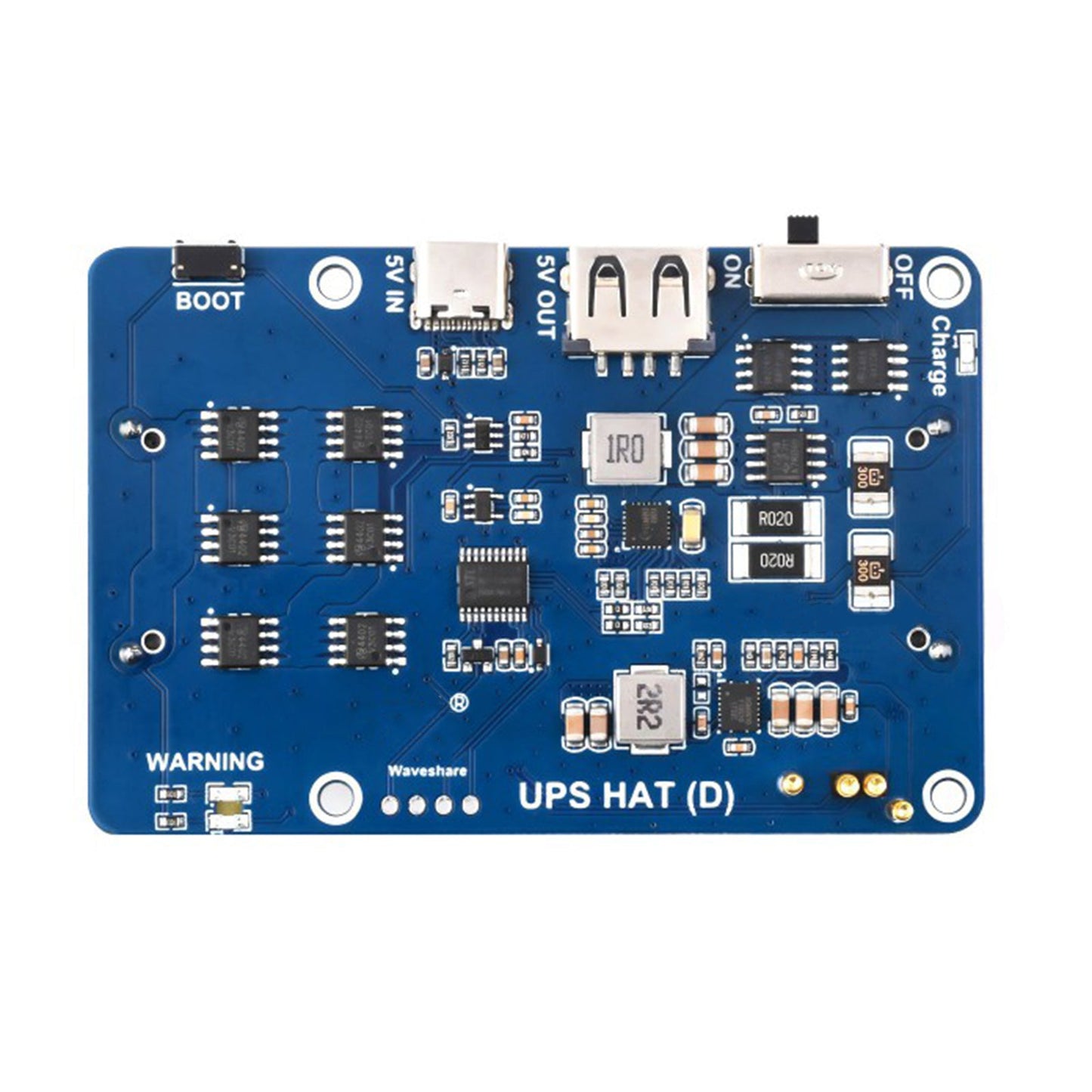 Kit UPS HAT (D) per il modulo di alimentazione senza interruzioni Raspberry Pi 5V