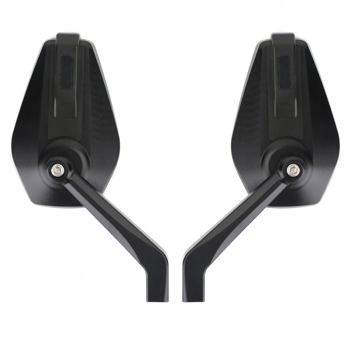 Specchietto retrovisore moto UNIVERSALE CNC ALU 8mm 10mm per Chopper Cruiser Custom Generico