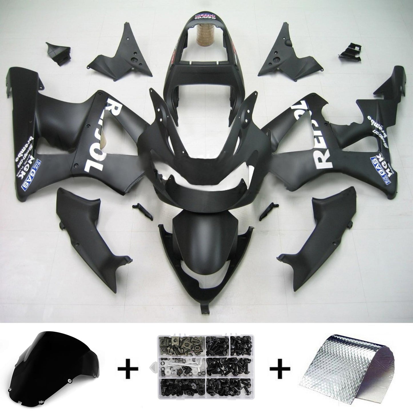 Amotopart Honda CBR929RR 2000-2001 Disory Kit Body Plastic Abs