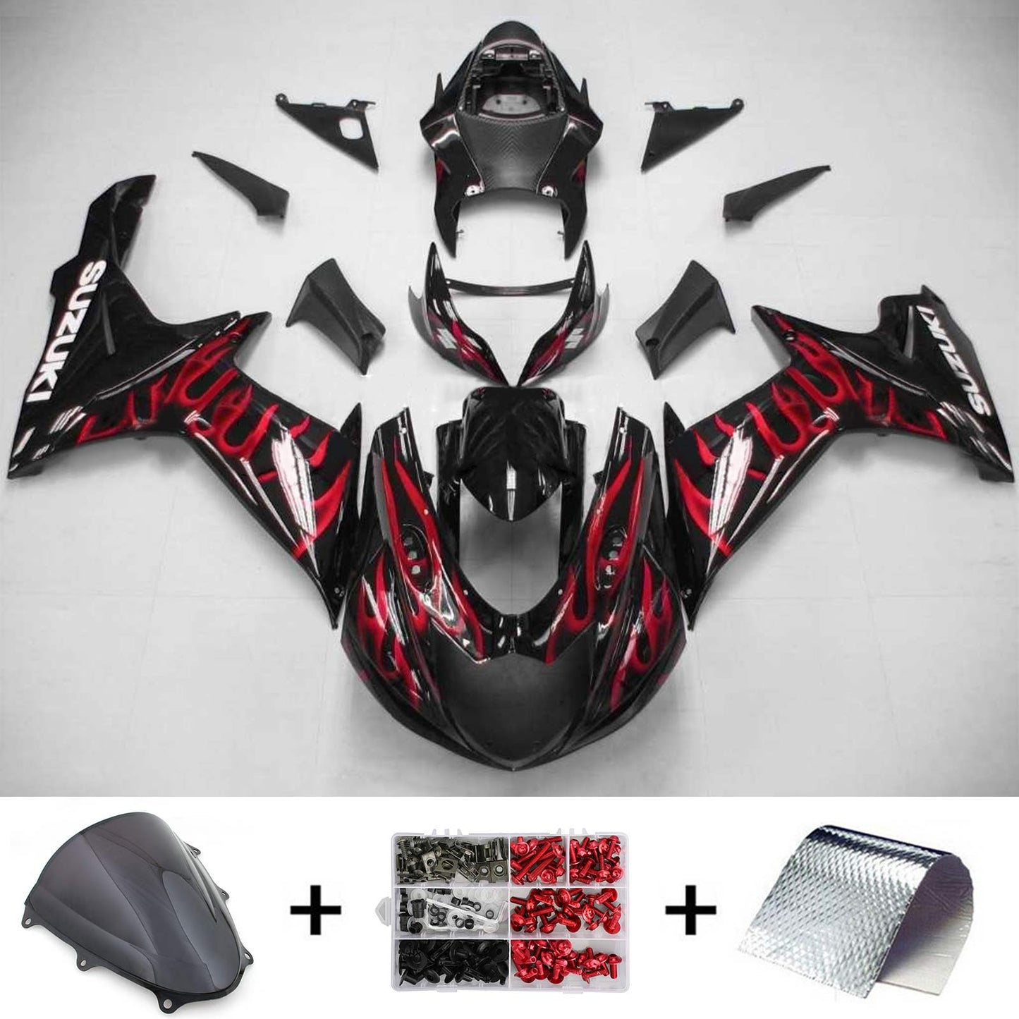 Suzuki GSXR 600/750 2011-2025 Kit carena K11 Carrozzeria Plastica ABS