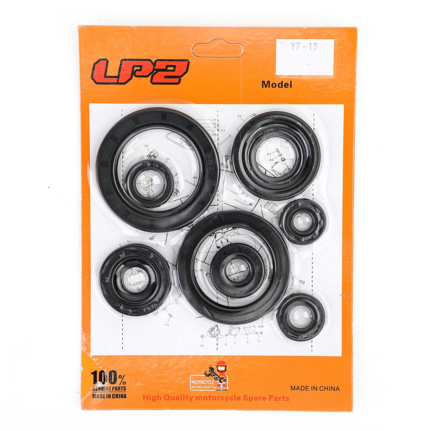 Kit paraolio motore 10 pezzi Set per Honda CRF450R CRF 450 2002-2006 2005 2004 2003 Generico