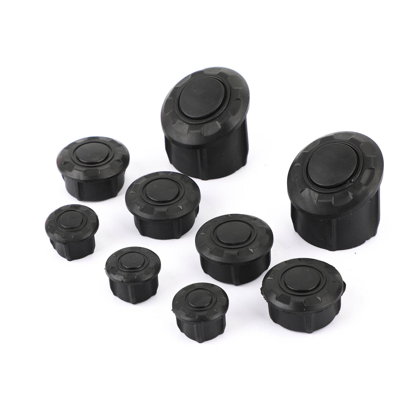 9 x TAPPI TAPPI TUBO TELAIO LATERALE Adatto per BMW R1200GS R1250GS ADV 2014-2019 Generico