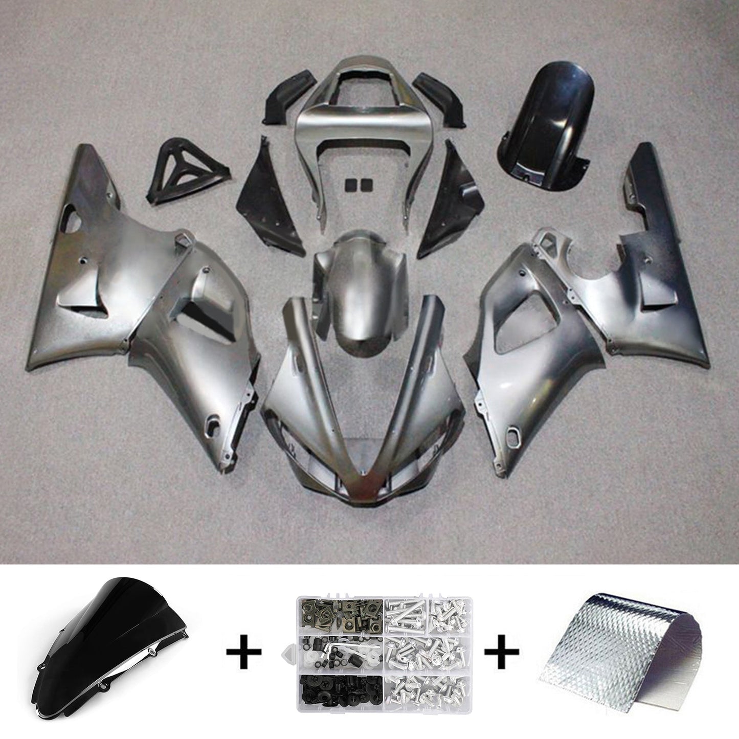 Amotopart Yamaha YZF 1000 R1 2000-2001 Kit Carena Carrozzeria Plastica ABS