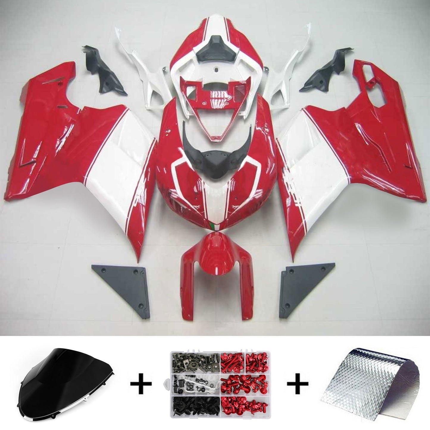 Amotopart Ducati 2007-2011 1098/1198/848 kit fax bianco rosso