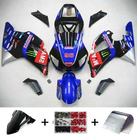 Amotopart Yamaha 1998-1999 YZF 1000 R1 nero con kit di rivestimento artigli
