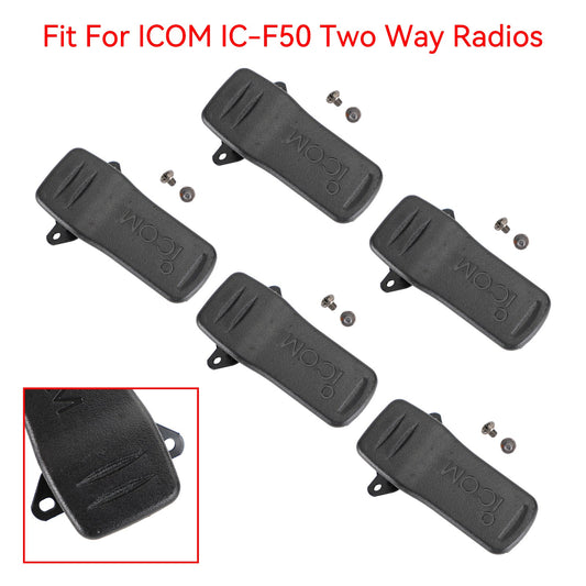 1 Pz/5 Pz MB-98 Tasca Posteriore Clip da Cintura Fit Per ICOM IC-F50 Walkie Talkie